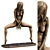 Sensual Bronze Nude Woman Statue 3D model small image 6