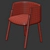 Modern Kelly Wearstler Acero Dining Chair 3D model small image 4