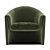 Sleek Italian Armchair: B&B Italia 3D model small image 2