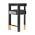 Sleek Brooklyn Bar Chair 3D model small image 2