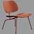 Modern Scandinavian Design Vitra Plywood Lounge Chair Metal 3D model small image 5