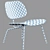 Modern Scandinavian Design Vitra Plywood Lounge Chair Metal 3D model small image 6