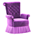 Dolfi Antique Armchair 3D model small image 1