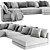 Blanche Katarina Modern Sectional: Stylish and Spacious 3D model small image 2