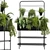 Black Metal Flower Box for Indoor Plants 3D model small image 1