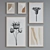 Modern Minimalist Picture Frame Set 3D model small image 3