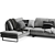 Customizable Boconcept Indivi Sofa 3D model small image 2