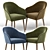 Elegant Lili Dining Chair: Stylish, Comfortable, and Versatile 3D model small image 2