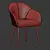 Elegant Lili Dining Chair: Stylish, Comfortable, and Versatile 3D model small image 5