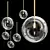 Luminous Globe Pendant Light 3D model small image 1