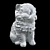 Mystical Feline Sculpture 3D model small image 2