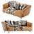 Italian Leather Sofa: Ditre Italia Lennox 3D model small image 1