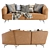 Italian Leather Sofa: Ditre Italia Lennox 3D model small image 2