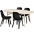 Voxlöv & Odger Ikea Dining Set 3D model small image 1