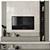 Modern TV Wall Set with 65" TV 3D model small image 1
