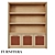 Nolan Oak Veneer Bookcase: Classic Style with Ample Storage 3D model small image 1
