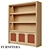 Nolan Oak Veneer Bookcase: Classic Style with Ample Storage 3D model small image 2