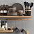 Stylish Kitchen Accessory Set 3D model small image 3