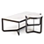 Mina Marble Coffee & Side Table Set 3D model small image 2
