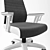 Executive Black and Gray Office Chair 3D model small image 5