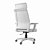 Executive Black and Gray Office Chair 3D model small image 7