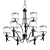 Elegant Bronze Chandelier - Ideal for Any Space 3D model small image 1