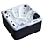 Jacuzzi Balboa SR810C: Low Poly Hot Tub 3D model small image 1