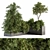 Nature's Oasis: Outdoor Plant Set 3D model small image 1