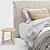 Luxury Linen Bed - Flocca 3D model small image 4