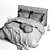 Luxury Linen Bed - Flocca 3D model small image 5
