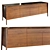 Sleek Walnut Sideboard: Roche Bobois Brio 3D model small image 1