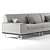 Elegant Mercury 3-Seater Sofa 3D model small image 2