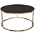 Elegant Round Coffee Table Set 3D model small image 2