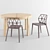 Connubia Atelier Table & Alchemia Chair Set 3D model small image 2