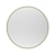 Antique Brass Round Mirror: Iron Gold 3D model small image 1