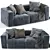 Modern Nils Sofa with Stunning Design 3D model small image 3