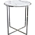 Elegant Glass Top Side Tables 3D model small image 3