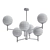 Kiara Bronze Chandelier: Elegant Lighting 3D model small image 2