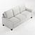 Cameron Square Arm Sofa Bed 3D model small image 3
