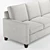 Cameron Square Arm Sofa Bed 3D model small image 5