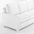 Cameron Square Arm Sofa Bed 3D model small image 6