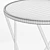 Sleek Glass-top Side Table 3D model small image 6