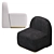 Elegant BILBAO Armchair: Modern Comfort for Your Home 3D model small image 2