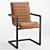 Luxury Leather Desk Chair 3D model small image 1