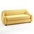 Modern Curved Yoji Sofa 3D model small image 7