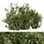 166-Piece Outdoor Bush Set: High-Quality 3D Models 3D model small image 1