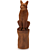  Majestic Wolf Garden Sculpture 3D model small image 1