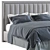Colette Bed 3 - Stylish and Comfortable 3D model small image 2