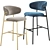 Sleek Calligaris Oleandro Bar Stool 3D model small image 1