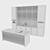 Modern Kitchen Furniture Set 3D model small image 6